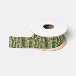 Kiefer-Barke mit Moos Satinband