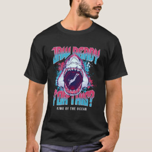 Kiefer bereit für diesen lustigen Hai Lover Ocean T-Shirt