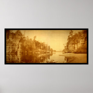 Kiefer des Wisconsin Dells Fotos 1894 Poster