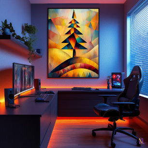 Kiefer - Kubistische Minimalistin inspiriert von K Poster