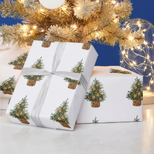Kiefer,Orange Geschenkpapier