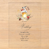 Kiefer- und Fichten-Winter-Wunderland-Hochzeit