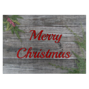 Kiefer und gewittertes Holzglasspanplatte Schneidebrett