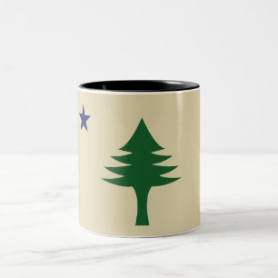 Kiefer und Stern 1901 Flagge des Bundesstaates Mai Zweifarbige Tasse