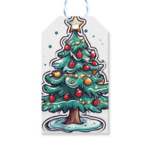 Kiefer-Weihnachtsbaum im Cartoon