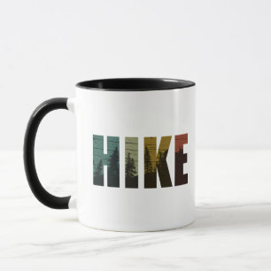 Kieferbäume in den Wanderwald Vintage Tasse