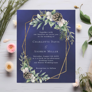 Kiefergrün Goldblauer Hochzeitstag