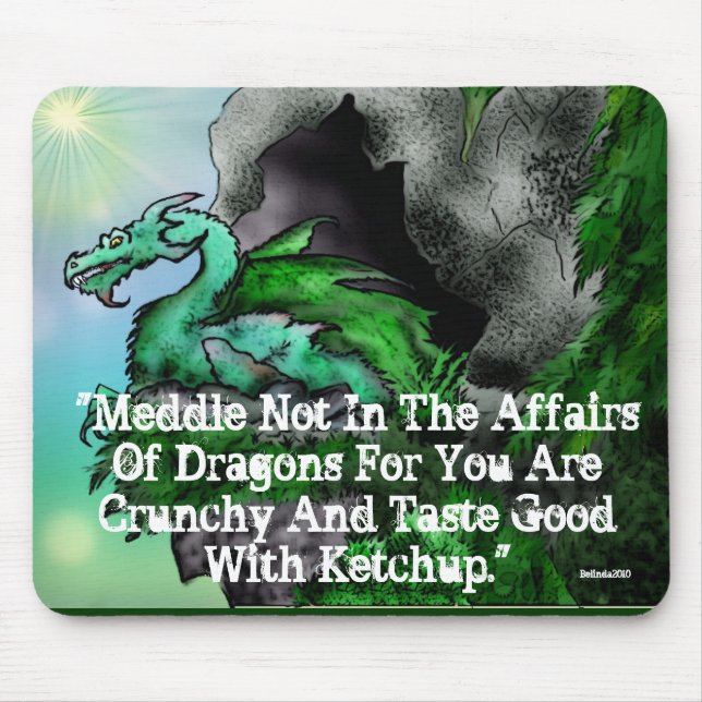 Kiefern-Drache/Crunchy Mousepad (Vorne)