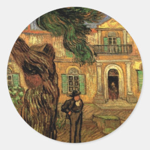 Kiefern in Saint-Paul von Vincent van Gogh Runder Aufkleber