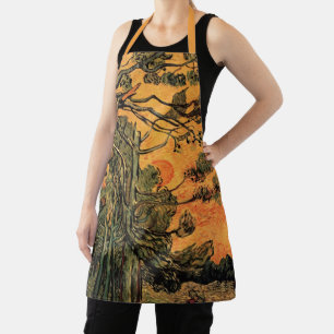 Kiefern, Rote Himmel, Untergehende Sonne von Vince Schürze