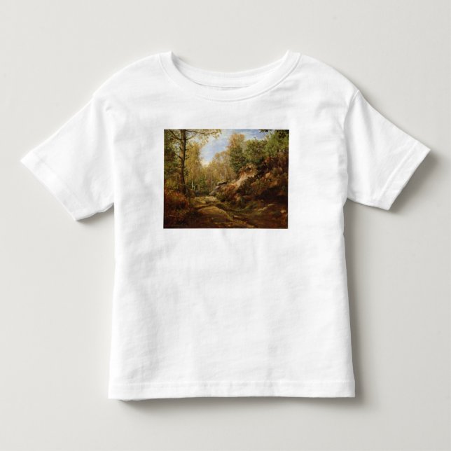 Kiefern u. Birken-Bäume oder der Wald von Kleinkind T-shirt (Vorderseite)
