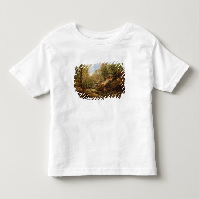 Kiefern u. Birken-Bäume oder der Wald von Kleinkind T-shirt (Vorderseite)