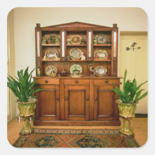 Kiefern- und Zedernaufbereiter Quadratischer Aufkleber