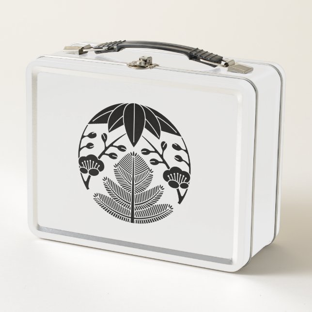 Kiefernbambusume Metall Brotdose (Vorderseite)