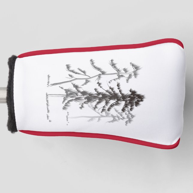 Kiefernbäume Golf Headcover (Vorderseite)