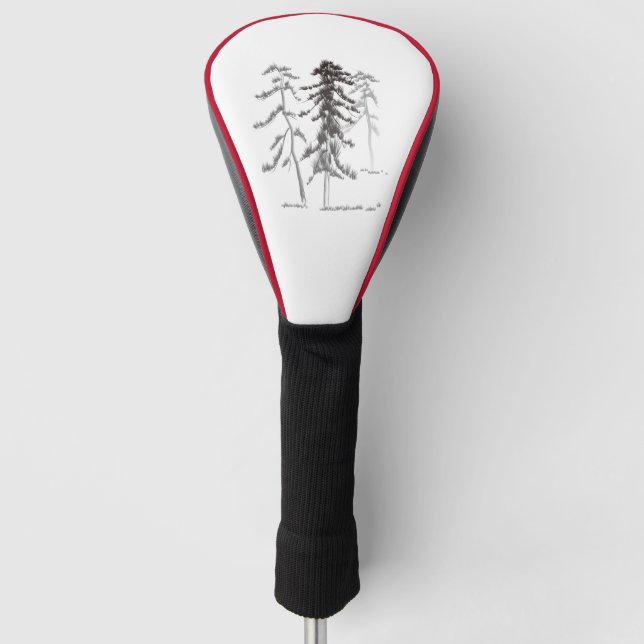 Kiefernbäume Golf Headcover (Vorderseite)