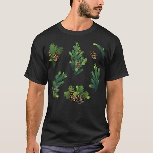 Kiefernbäume T-Shirt (Vorderseite)