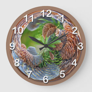 Kiefernfisch-Traditionen Große Wanduhr