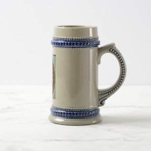Kiefernkegel - abstraktes gemaltes Bild des Bierglas
