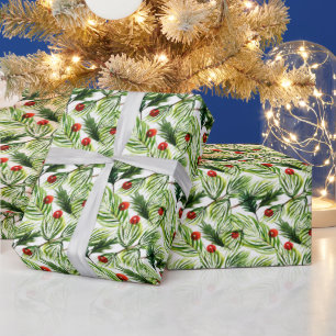 Kiefernkiefer Flossenbrand Weihnachtsbaum Geschenkpapier