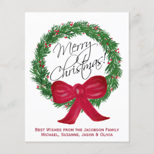 Kiefernkiefer Weihnachts-Foto-Karte