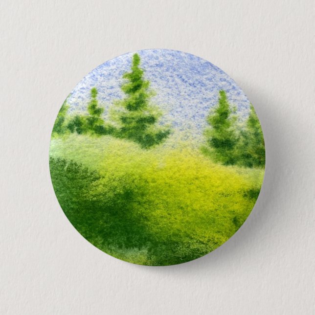 Kiefernlandschaft Button (Vorderseite)