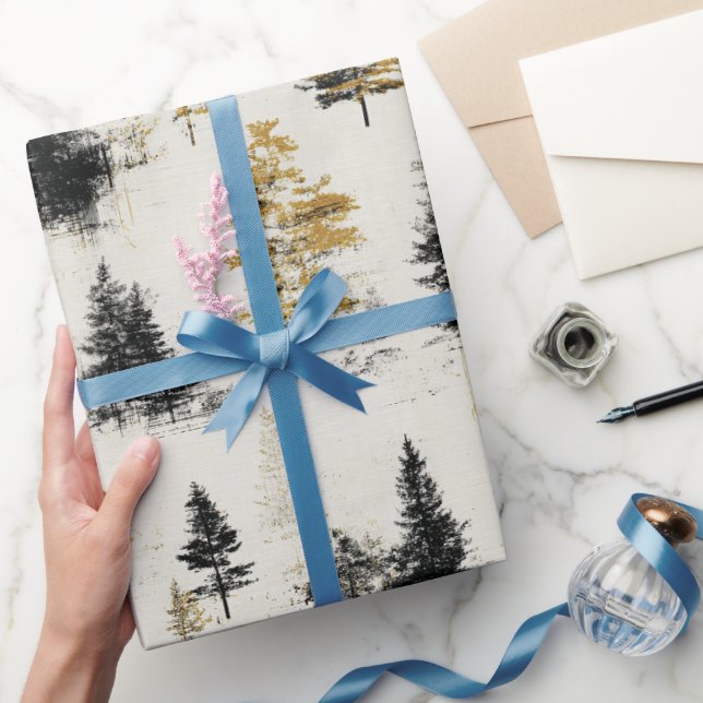 Kiefernlandschaft Geschenkpapier (Schenken)