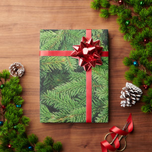 Kiefernstrauch - Hintergrund Geschenkpapier