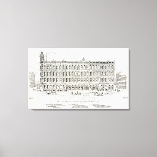 Kiefernsüdseite Davis und Front Leinwanddruck