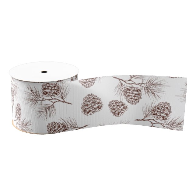 Kieferntannen-Weihnachtsbaum-Zedernfichtekegel Ripsband (Spule)