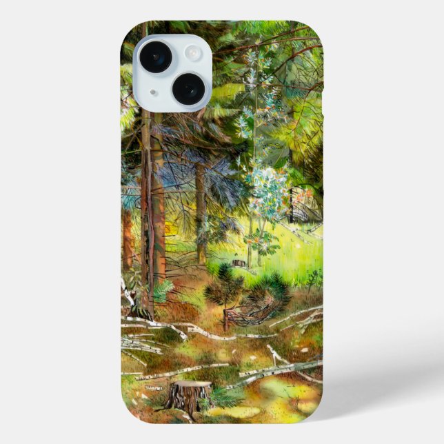 Kiefernwald Case-Mate iPhone Hülle (Rückseite)