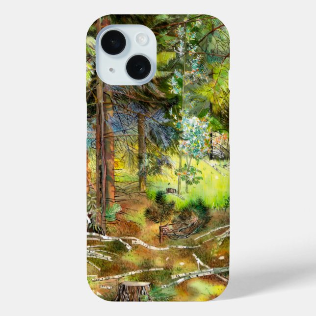 Kiefernwald Case-Mate iPhone Hülle (Rückseite)