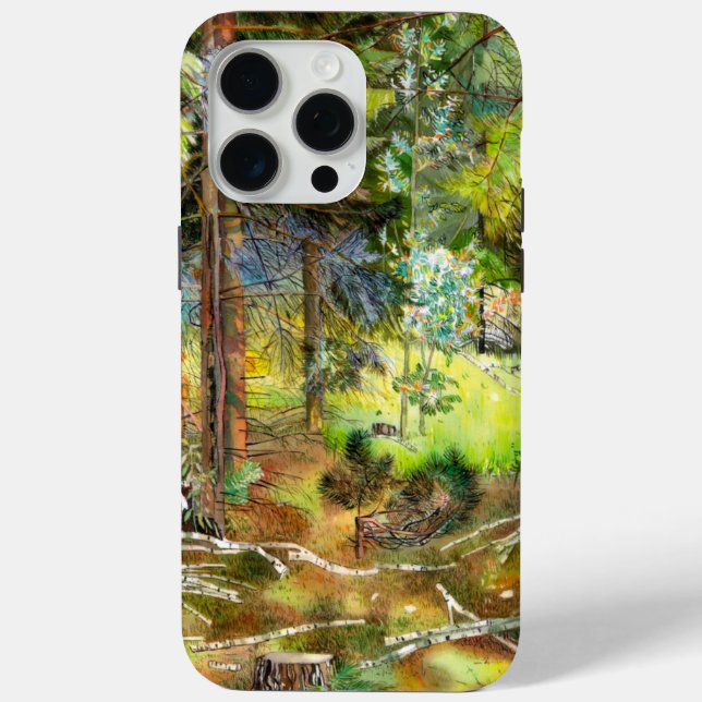Kiefernwald Case-Mate iPhone Hülle (Rückseite)