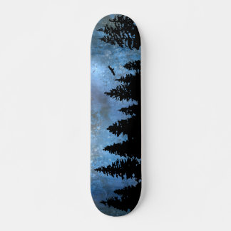 Kiefernwald Nacht Skateboard