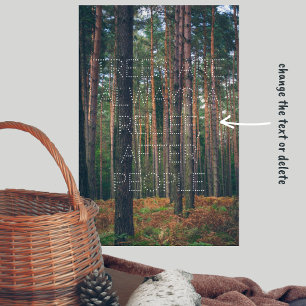 Kiefernwald Poster
