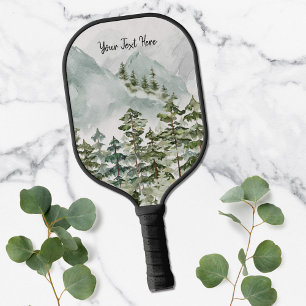 Kiefernwald und Berge Pickleball Schläger