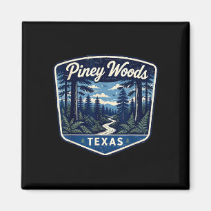 Kiefernwälder Texas Wald Natur Wandern im Freien Magnet