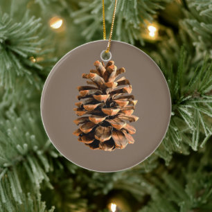 Kiefernzapfen Keramik Ornament