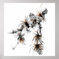 Kiefernzweig, Sumi-e