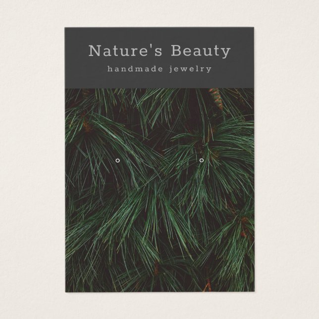 Kiefernzweige, die Schmuckausweis-Karte verdienen (Vorderseite)