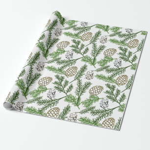 Kiefernzweige Geschenkpapier