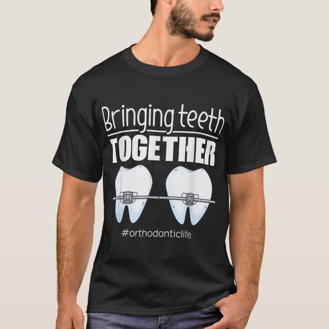 Kieferorthopädie Geschenke Orthodontische Zahnmedi T-Shirt (Vorderseite)
