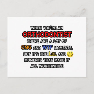 Kieferorthopädie ... OMG WTF LOL Postkarte