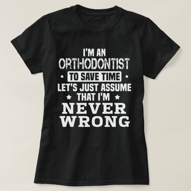 Kieferorthopädie T-Shirt (Design vorne)