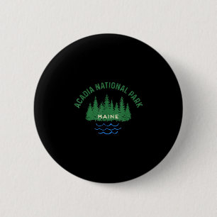 Kieferwald Acadia-Nationalpark Maine Vintage Button