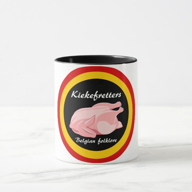 Kiekefretters Belgische Folklore Tasse (Zentrum)