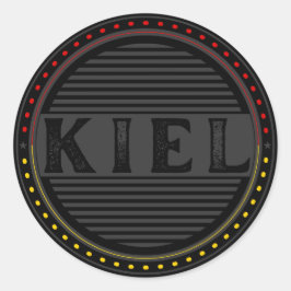 Kiel City Pride Emblem – Deutsche Identität Runder Aufkleber