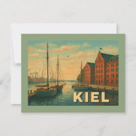 Kiel Deutschland City Art Postkarte