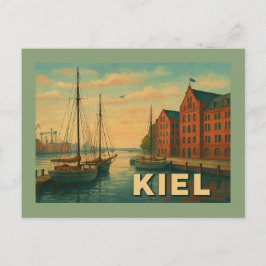 Kiel Deutschland City Art Postkarte
