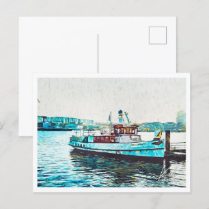 Kiel Deutschland Schöne Öl Paint City Landschaft Postkarte